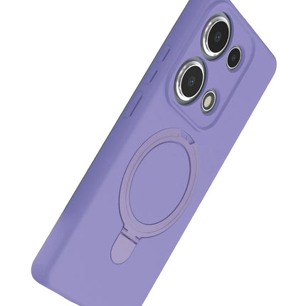 Xiaomi Redmi Note 13 Pro 4G Regal Magsafe Standlı Kapak Kılıf - Lila 4