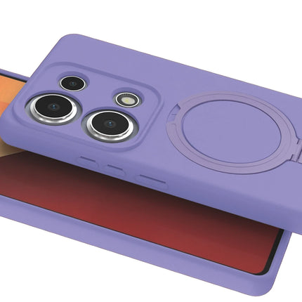 Xiaomi Redmi Note 13 Pro 4G Regal Magsafe Standlı Kapak Kılıf - Lila 3