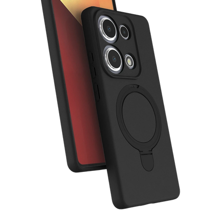 Xiaomi Redmi Note 13 Pro 4G Regal Magsafe Standlı Kapak Kılıf - Siyah