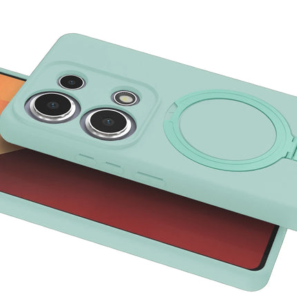 Xiaomi Redmi Note 13 Pro 4G Regal Magsafe Standlı Kapak Kılıf - Su Yeşili 3