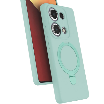 Xiaomi Redmi Note 13 Pro 4G Regal Magsafe Standlı Kapak Kılıf - Su Yeşili