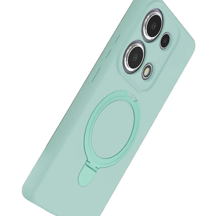 Xiaomi Redmi Note 13 Pro 4G Regal Magsafe Standlı Kapak Kılıf - Su Yeşili 4