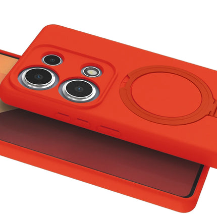 Xiaomi Redmi Note 13 Pro 4G Regal Magsafe Standlı Kapak Kılıf - Turuncu 3