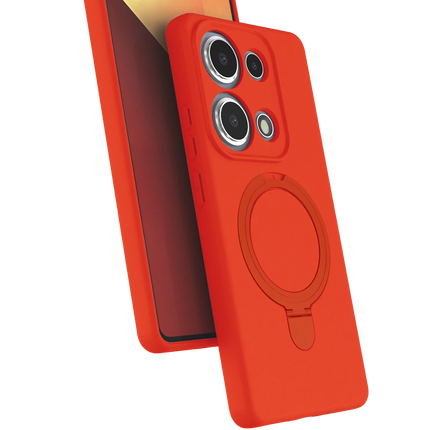 Xiaomi Redmi Note 13 Pro 4G Regal Magsafe Standlı Kapak Kılıf - Turuncu