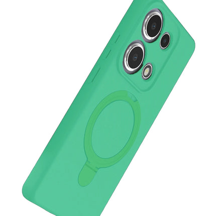 Xiaomi Redmi Note 13 Pro 4G Regal Magsafe Standlı Kapak Kılıf - Yeşil 4