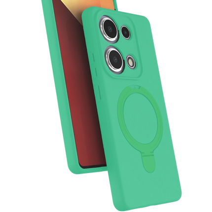 Xiaomi Redmi Note 13 Pro 4G Regal Magsafe Standlı Kapak Kılıf - Yeşil