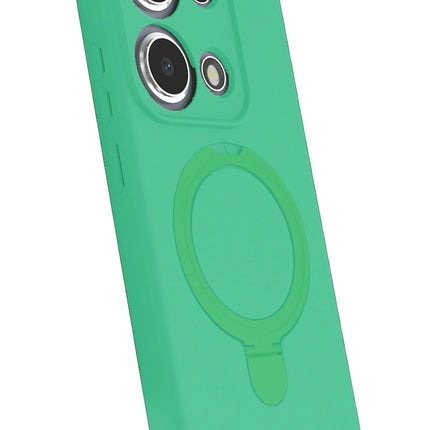 Xiaomi Redmi Note 13 Pro 4G Regal Magsafe Standlı Kapak Kılıf - Yeşil 3
