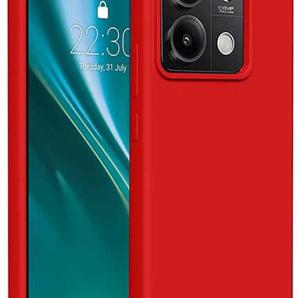 Xiaomi Redmi Note 13 Pro 5G First Silikon Kılıf - Kırmızı