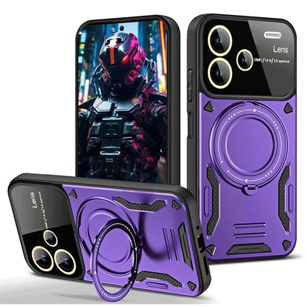 Xiaomi Redmi Note 13 Pro Plus Joy Lens Standlı Kapak Kılıf - Mor
