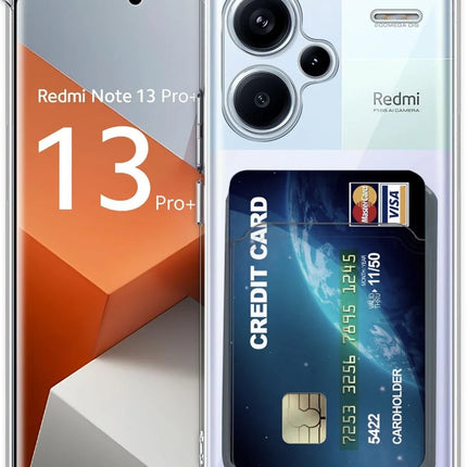 Xiaomi Redmi Note 13 Pro Plus Kart Şeffaf Silikon Kılıf