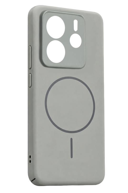Xiaomi Redmi Note 14 4G Mika PC Magsafe Kapak Kılıf - Gri