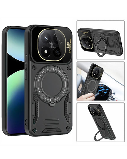 Xiaomi Redmi Note 14 Pro 4G Joy Lens Standlı Kapak Kılıf - Mor 2