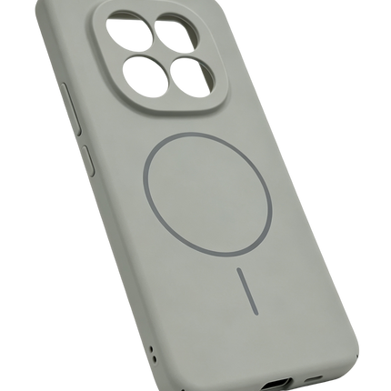 Xiaomi Redmi Note 14 Pro 4G Mika PC Magsafe Kapak Kılıf - Gri 2