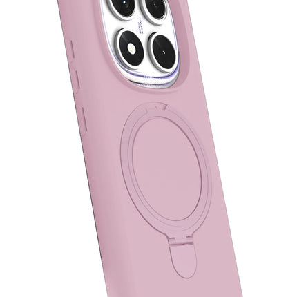Xiaomi Redmi Note 14 Pro 4G Regal Magsafe Standlı Kapak Kılıf - Açık Pembe 2
