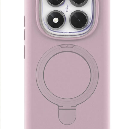 Xiaomi Redmi Note 14 Pro 4G Regal Magsafe Standlı Kapak Kılıf - Açık Pembe 3