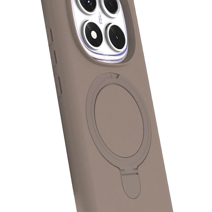 Xiaomi Redmi Note 14 Pro 4G Regal Magsafe Standlı Kapak Kılıf - Çöl Titanyum 2