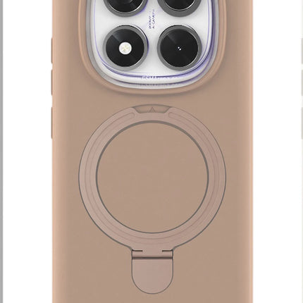 Xiaomi Redmi Note 14 Pro 4G Regal Magsafe Standlı Kapak Kılıf - Çöl Titanyum 3