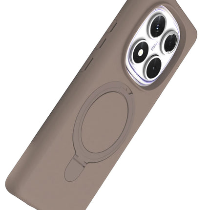 Xiaomi Redmi Note 14 Pro 4G Regal Magsafe Standlı Kapak Kılıf - Çöl Titanyum 5