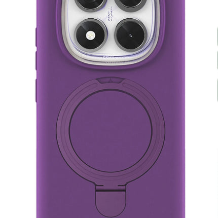Xiaomi Redmi Note 14 Pro 4G Regal Magsafe Standlı Kapak Kılıf - Derin Mor 3