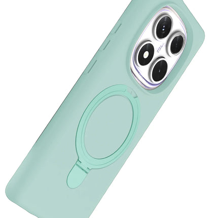Xiaomi Redmi Note 14 Pro 4G Regal Magsafe Standlı Kapak Kılıf - Su Yeşili 4