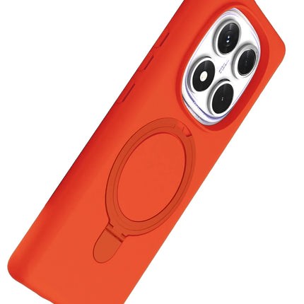 Xiaomi Redmi Note 14 Pro 4G Regal Magsafe Standlı Kapak Kılıf - Turuncu 5