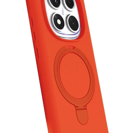 Xiaomi Redmi Note 14 Pro 4G Regal Magsafe Standlı Kapak Kılıf - Turuncu 2