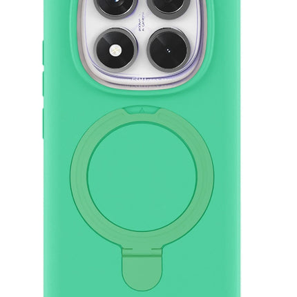 Xiaomi Redmi Note 14 Pro 4G Regal Magsafe Standlı Kapak Kılıf - Yeşil 3