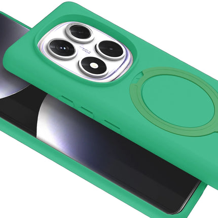 Xiaomi Redmi Note 14 Pro 4G Regal Magsafe Standlı Kapak Kılıf - Yeşil 4