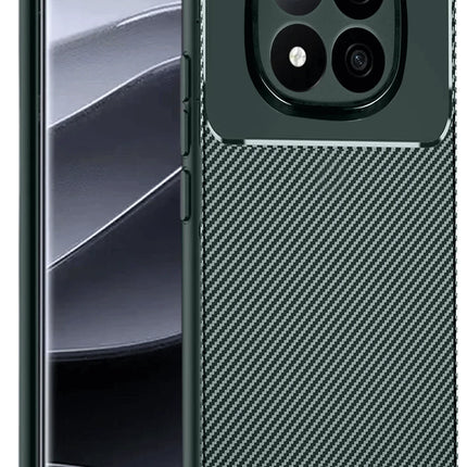 Xiaomi Redmi Note 14 Pro 5G Auto Focus Karbon Kapak Kılıf - Koyu Yeşil