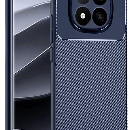 Xiaomi Redmi Note 14 Pro 5G Auto Focus Karbon Kapak Kılıf - Lacivert