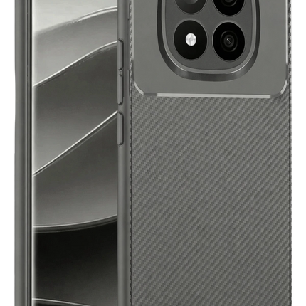 Xiaomi Redmi Note 14 Pro Plus Auto Focus Karbon Kapak Kılıf - Gri