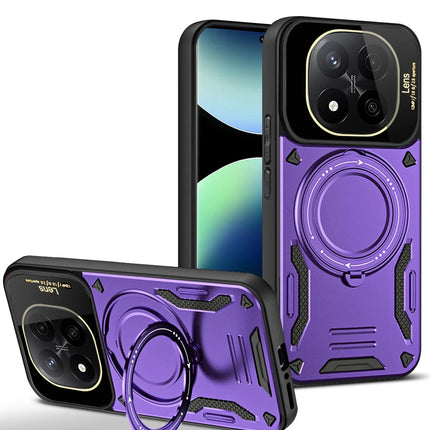 Xiaomi Redmi Note 14 Pro Plus Joy Lens Standlı Kapak Kılıf - Mor