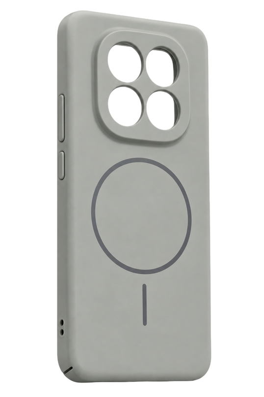 Xiaomi Redmi Note 14 Pro Plus Mika PC Magsafe Kapak Kılıf - Gri