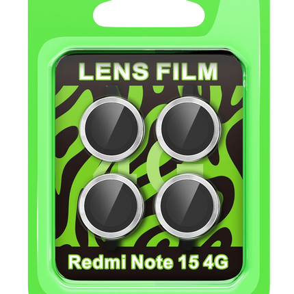 Xiaomi Redmi Note 15 4G Raze Metal Kamera Lens - Gümüş