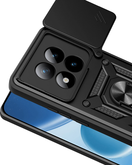 Xiaomi Redmi Note 15 Pro 5G Pars Lens Yüzüklü Silikon Kılıf - Siyah 2