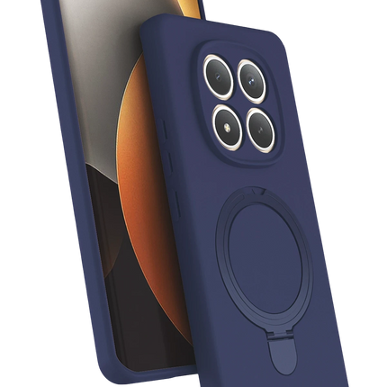Xiaomi Redmi Note 15 Pro 5G Regal Magsafe Standlı Kapak Kılıf - Lacivert