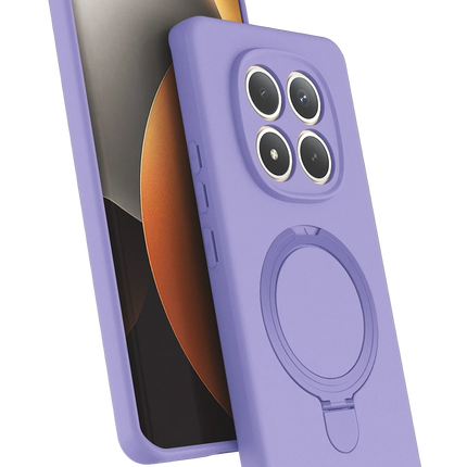 Xiaomi Redmi Note 15 Pro 5G Regal Magsafe Standlı Kapak Kılıf - Lila