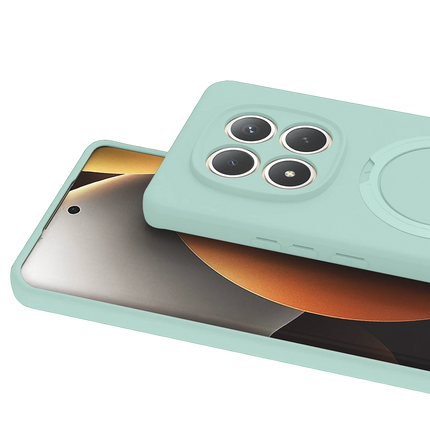 Xiaomi Redmi Note 15 Pro 5G Regal Magsafe Standlı Kapak Kılıf - Su Yeşili 2