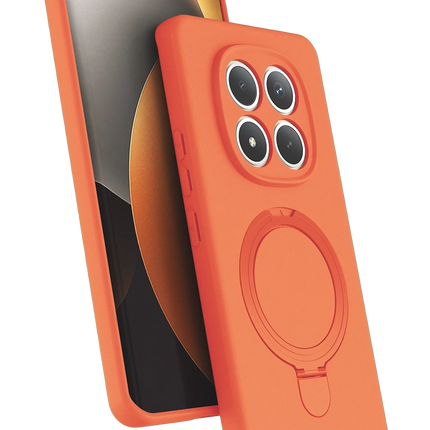 Xiaomi Redmi Note 15 Pro 5G Regal Magsafe Standlı Kapak Kılıf - Turuncu