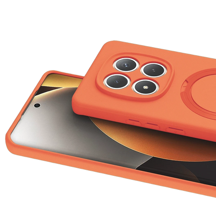 Xiaomi Redmi Note 15 Pro 5G Regal Magsafe Standlı Kapak Kılıf - Turuncu 2