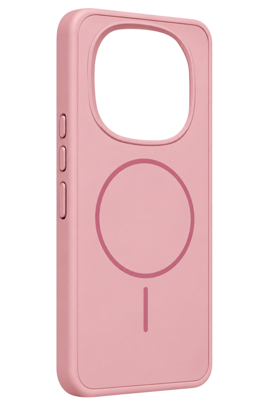Xiaomi Redmi Note 15 Pro Plus 5G Azus Magsafe Kapak Kılıf - Pembe