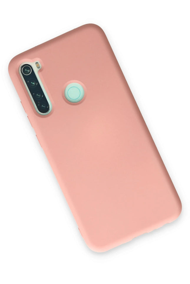 Xiaomi Redmi Note 8 Nano içi Kadife Silikon Kılıf - Pudra 3