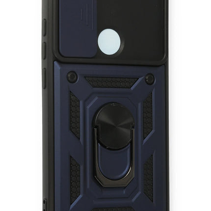 Xiaomi Redmi Note 8 Pars Lens Yüzüklü Silikon Kılıf - Lacivert 2