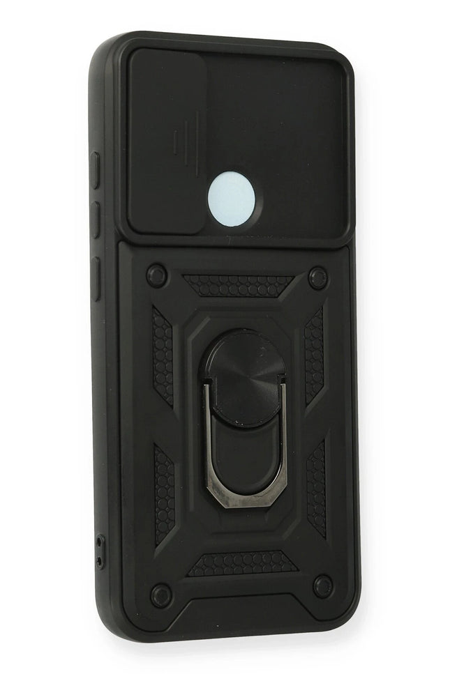 Xiaomi Redmi Note 8 Pars Lens Yüzüklü Silikon Kılıf - Siyah 2