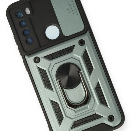 Xiaomi Redmi Note 8 Pars Lens Yüzüklü Silikon Kılıf - Yeşil 3