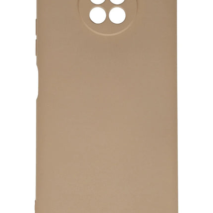 Xiaomi Redmi Note 9 5G Nano içi Kadife Silikon Kılıf - Bej