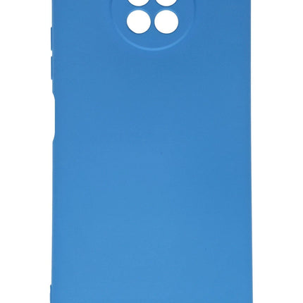 Xiaomi Redmi Note 9 5G Nano içi Kadife Silikon Kılıf - Mavi