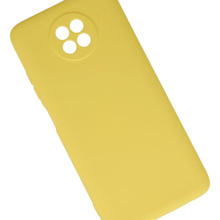 Xiaomi Redmi Note 9 5G Nano içi Kadife Silikon Kılıf - Sarı 2