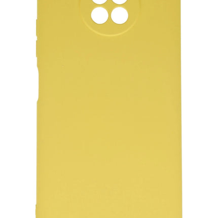 Xiaomi Redmi Note 9 5G Nano içi Kadife Silikon Kılıf - Sarı