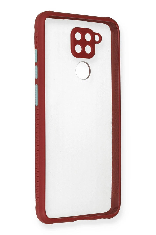 Xiaomi Redmi Note 9 Miami Şeffaf Silikon Kılıf - Fuşya